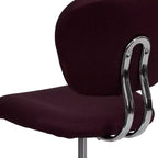 Chaise de bureau pivotante sans accoudoirs à dossier mi-haut en maille, monoposte – Plusieurs coloris