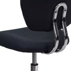 Chaise de bureau pivotante sans accoudoirs à dossier mi-haut en maille, monoposte – Plusieurs coloris