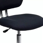Chaise de bureau pivotante sans accoudoirs à dossier mi-haut en maille, monoposte – Plusieurs coloris