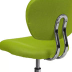 Chaise de bureau pivotante sans accoudoirs à dossier mi-haut en maille, monoposte – Plusieurs coloris