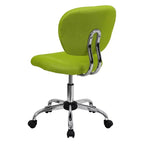 Chaise de bureau pivotante sans accoudoirs à dossier mi-haut en maille, monoposte – Plusieurs coloris