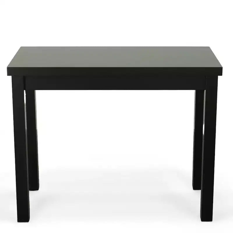 Table de bar à plateau épais Antique Noir/Expresso, 4 places