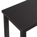 Table de bar à plateau épais Antique Noir/Expresso, 4 places