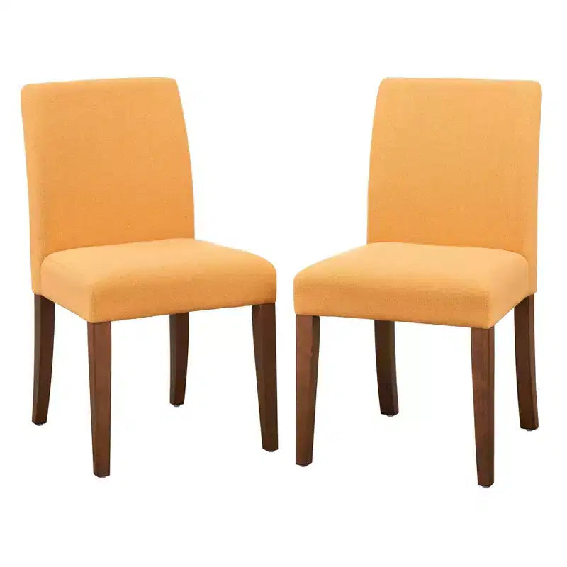 Chaise de salle à manger rembourrée sans accoudoirs, lot de 2 – Plusieurs coloris