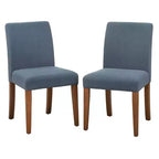 Chaise de salle à manger rembourrée sans accoudoirs, lot de 2 – Plusieurs coloris