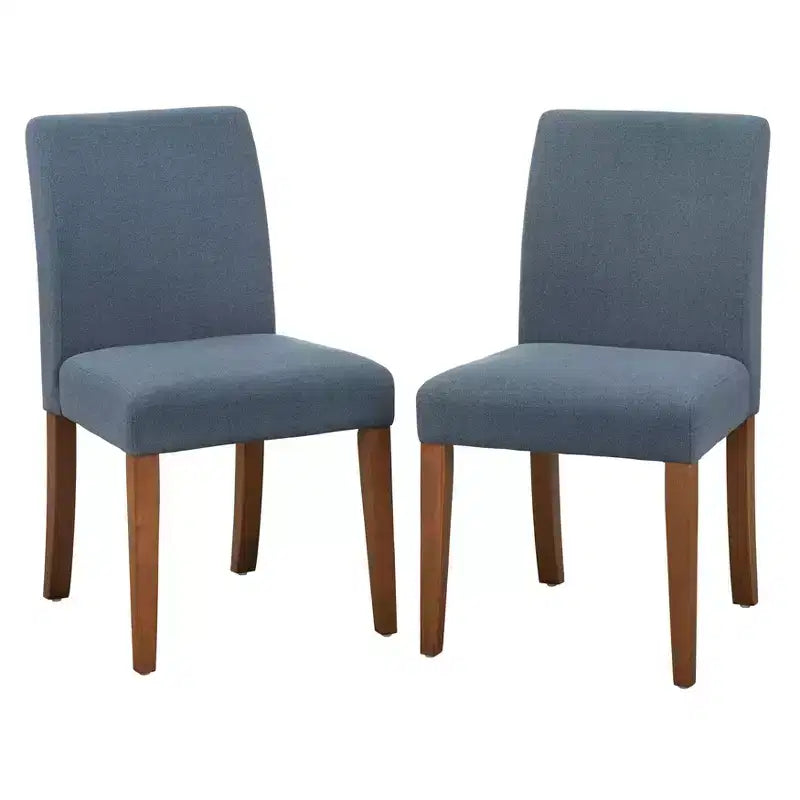 Chaise de salle à manger rembourrée sans accoudoirs, lot de 2 – Plusieurs coloris