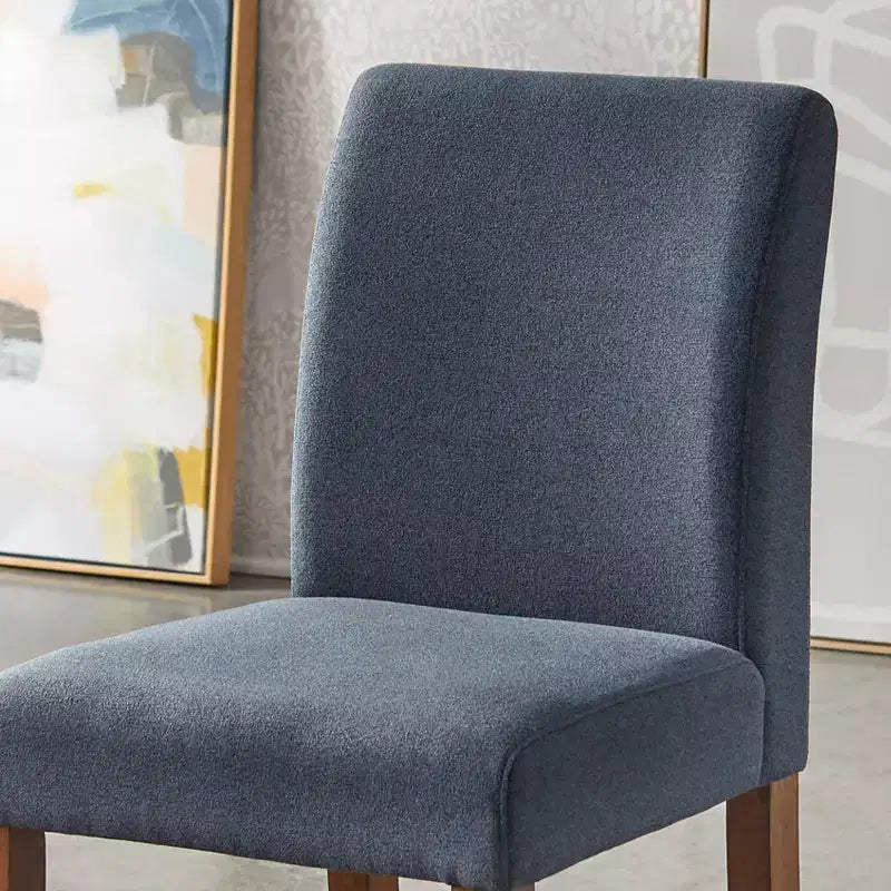 Chaise de salle à manger rembourrée sans accoudoirs, lot de 2 – Plusieurs coloris