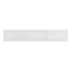 Console rustique avec 4 tiroirs et étagère inférieure – Blanc antique / Bleu / Espresso / Marine, 1 personne