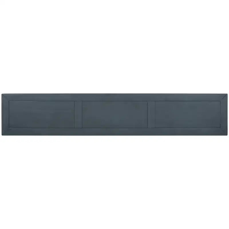 Console rustique avec 4 tiroirs et étagère inférieure – Blanc antique / Bleu / Espresso / Marine, 1 personne